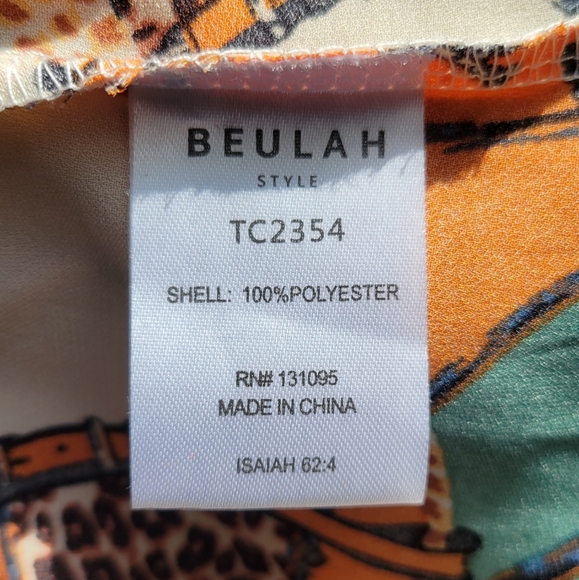 Beulah multi print blouse - Picture 10 of 10